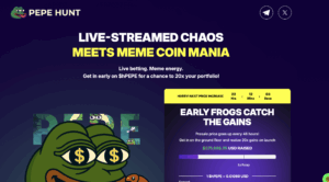 Pepe Hunt ($hPEPE) is the most meme-able and viral-ready meme coin of 2025, combining the internet’s love for memes, unpredictability, and live entertainment into a real-time betting experience like nothing else in Web3.